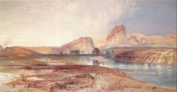 Paisajes Painting - Acantilados Green River Wyoming paisaje Montañas Rocosas Escuela Thomas Moran